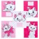 Notebook in a slanting ruler of 12 sheets, 5 types of mix, cover coated cardboard, cats aristocrats