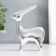 Souvenir Ceramics "Deer" silver 8x2.8x10.5 cm
