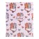 Diary for grades 1-4, "cute kittens. Pattern", solid cover 7BC, matte lamination, glitter (sparkles), 48 sheets
