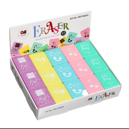 Rectangular eraser, mix-5