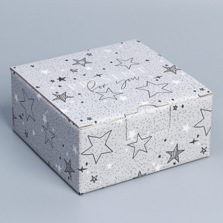 Box Gift team, packaging, “stars”, 15 x 15 x 7 cm-2