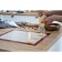 Reinforced rug of delyan, silicone, 42 × 29.5 cm, beige color