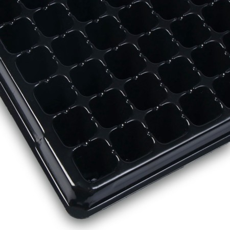 Cassette for growing seedlings, 200 cells, 7 ml, of plastic, black, 55 × 28 × 4 cm, Greengo-8