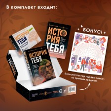 History of you. A gift set of 3 books on genealogy + poster 