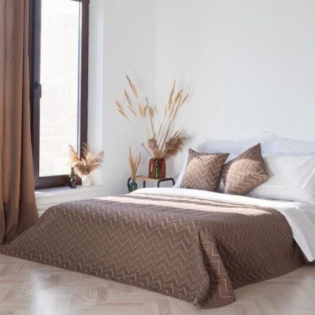 Scande blanket, size 220x240 cm, brown color-2
