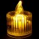 The candle is LED, burning yellow