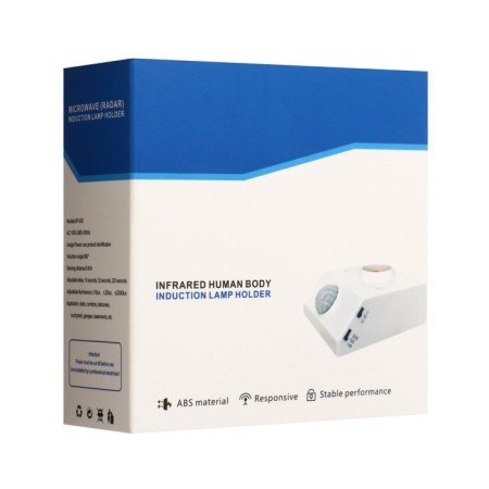 E27 cartridge with a motion sensor, 220 V, white-6