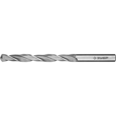 Zubrov metal drill, steel P6M5, cylindrical shank, 6.3 x 101 mm, class in