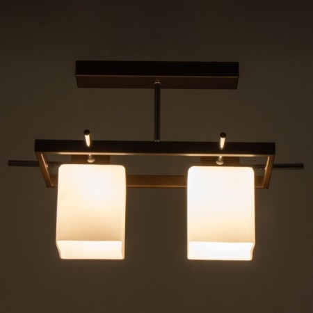Chandelier 2731/2 E27 40W brown-chromium 45x26x34 cm Bayerlux-2
