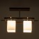 Chandelier 2731/2 E27 40W brown-chromium 45x26x34 cm Bayerlux