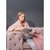 SPLENDID PEONY plaid, size 200x220 cm, pink color