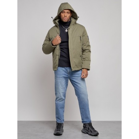 Sports male winter, size 58, khaki color-3