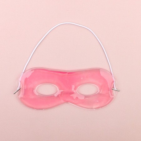 Gel mask for the area around the eyes, 17 × 7.5 cm, pink color-2