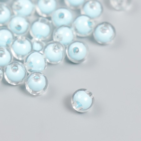 Plastic beads "Blue" glossy set 20 grams d = 0.8 cm