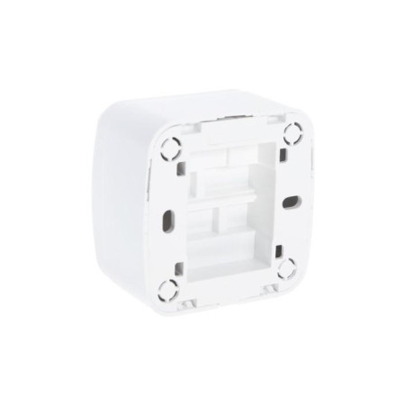 TDM switch "Cottage" folk, 10 A, IP20, 1 key open with backlight, white-1