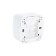 TDM switch "Cottage" folk, 10 A, IP20, 1 key open with backlight, white