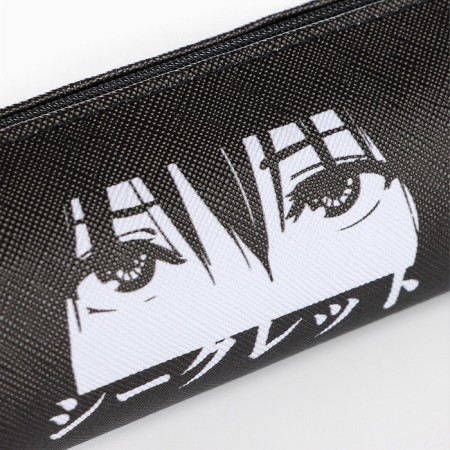 School Penalus made of artificial leather “September 1: Eyes”, 19 x 8 x 3 cm-1