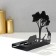Summary Metal for 2 candles "Africa giraffes" black 15.2x15x6.8 cm