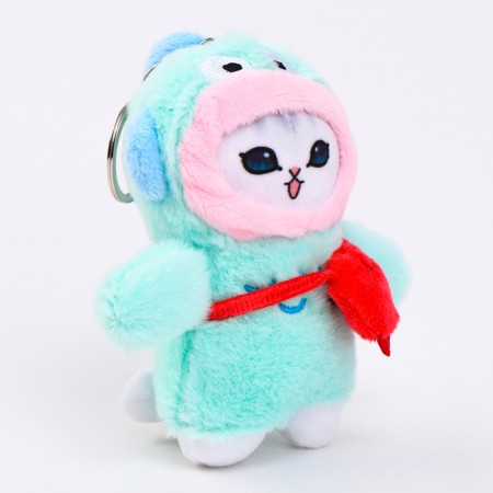 Soft toy "cat in a suit" on a key fob, 12 cm-1