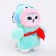 Soft toy "cat in a suit" on a key fob, 12 cm