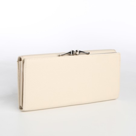 Women's wallet on a magnet, milk color-1