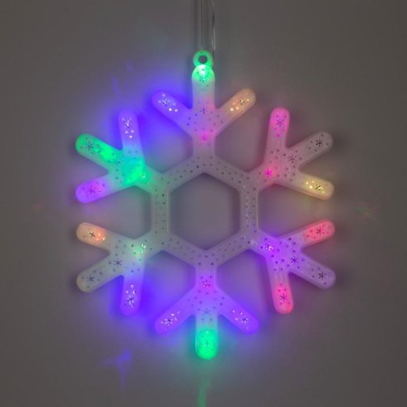 LED figure "Snowflake" 30 cm, plastic, 220 V, glow of multi (rg/rb)