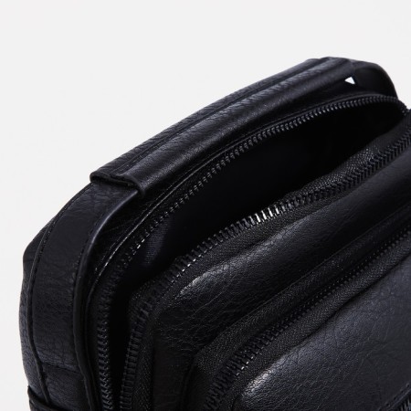 Male bag, black color-5