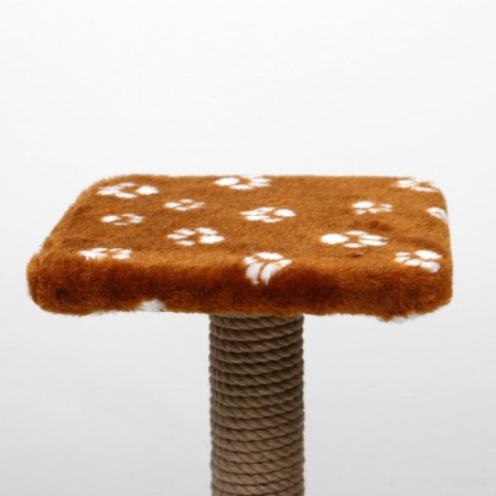 The claw of "shelf" with a stand, 30 x 30 x 40 cm, jute, brown with paws-3
