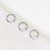 Ring for the cornice, connective, d = 20/24 mm, 10 pcs, silver color