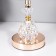 Justine table lamp 1x60W E27 gold 21x21x35 cm Risalux