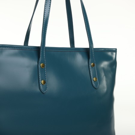 Women's bag with lightning, blue color-3