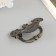 Handle for the casket metal "Patterns" bronze 9x4 cm