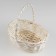 A set of wicker baskets, willow, 3 pcs., Oval, white, large