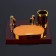Table 3V1 set with business card holder, red tree