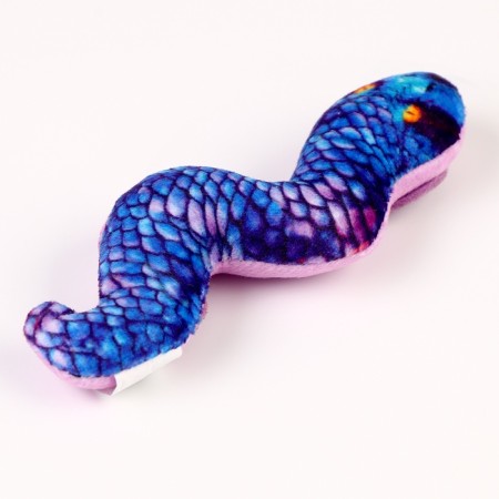 New Year's Magnet Soft "snake", blue-2