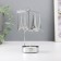 Summary Metal for 1 candle "Carousel. Paris" d = 5 cm silver 7.5x7.5x13 cm