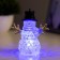 Night Snowman LED 1W RGB 3HLR44 Transparent 8x8x10cm Risalux