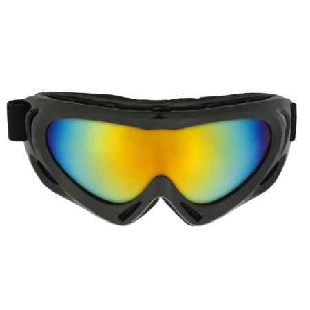 Glasses for riding motor vehicles with add. ventilation, chameleon glass, black