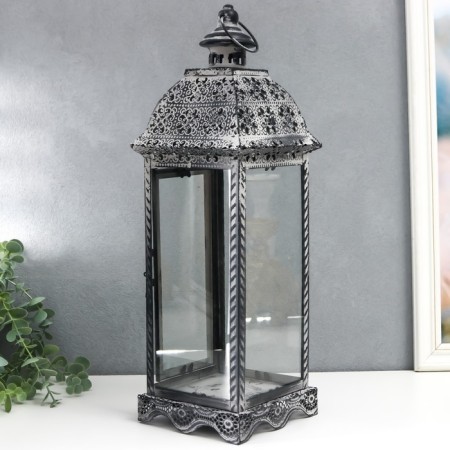 Climber Metal Lantern "Flowers from butterflies" 45x14.5x14.5 cm-4