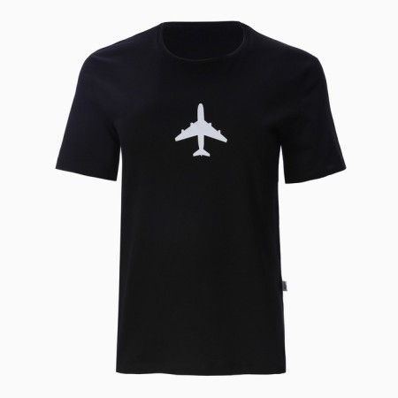 T -shirt Women's "Airplane", black color, size 52-4