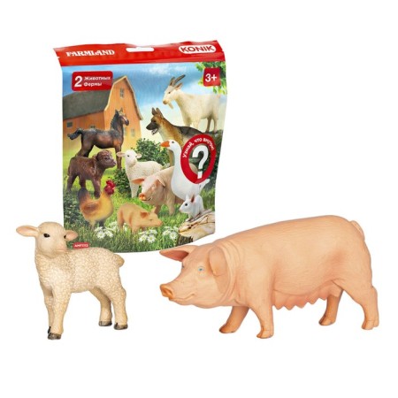 Konik Figure Figures "Farm animals", 2 pcs, mix-1