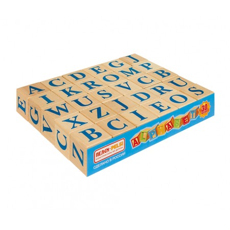 Cubes "Alphabet English", 30 pcs.