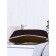 Lightning cosmetic bag, brown color