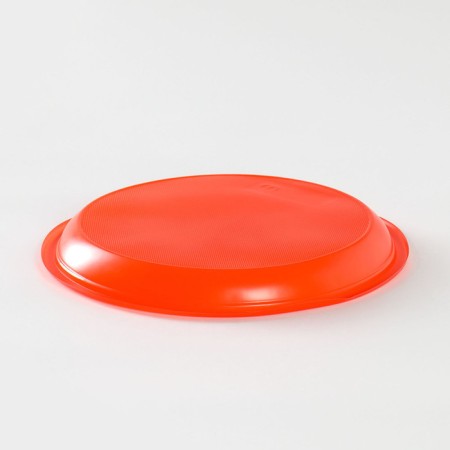 Disposable plates, d = 21 cm, red color, 12 pcs/pcs-2