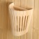 Lampshade from linden, wall -mounted