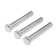 Bolt "Tundra Krep", with a hexagonal head, galvanized, Din933, M8x60 mm, 3 pcs