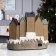 LED figure "New Year's Square" 40 × 21 × 22 cm, polystone, AAX3 batteries (not in the kit), USB, glow of multi