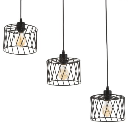 Lamp Bayerlux "Rumba" 3x E27 40W Black 18x50x12-112cm-1