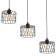 Lamp Bayerlux "Rumba" 3x E27 40W Black 18x50x12-112cm