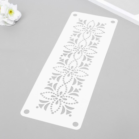 Stencil-Borde "drawing" 11x32 cm-1